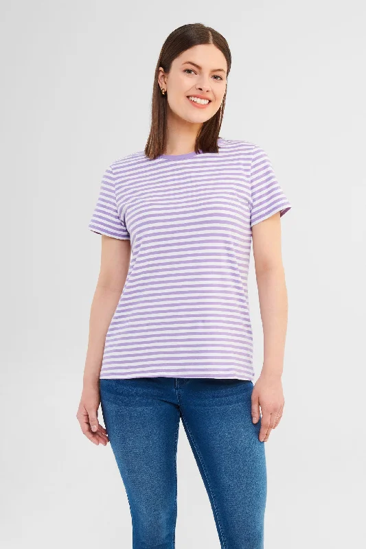 T-shirt rayé en coton - Femme