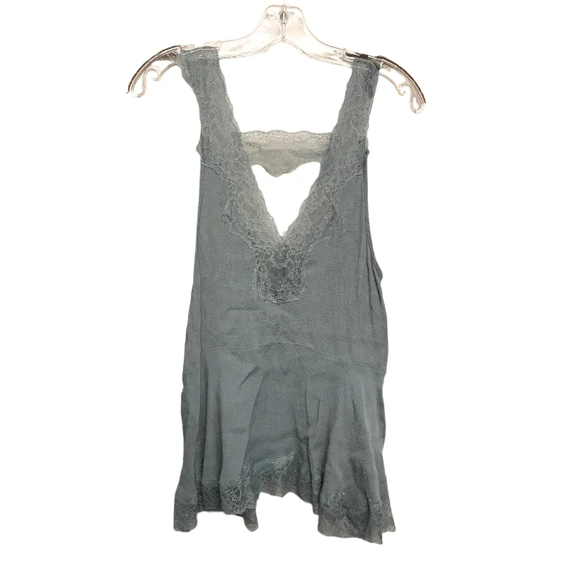 Top Sleeveless By Free People In Teal, Size:S