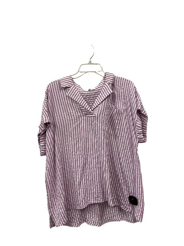 Top Sleeveless By Jane And Delancey In Striped Pattern, Size: L