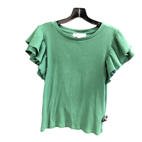 Top Sleeveless By Loft In Green, Size: L