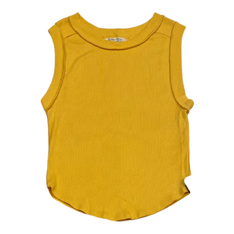 Top Sleeveless By We The Free In Yellow, Size: L