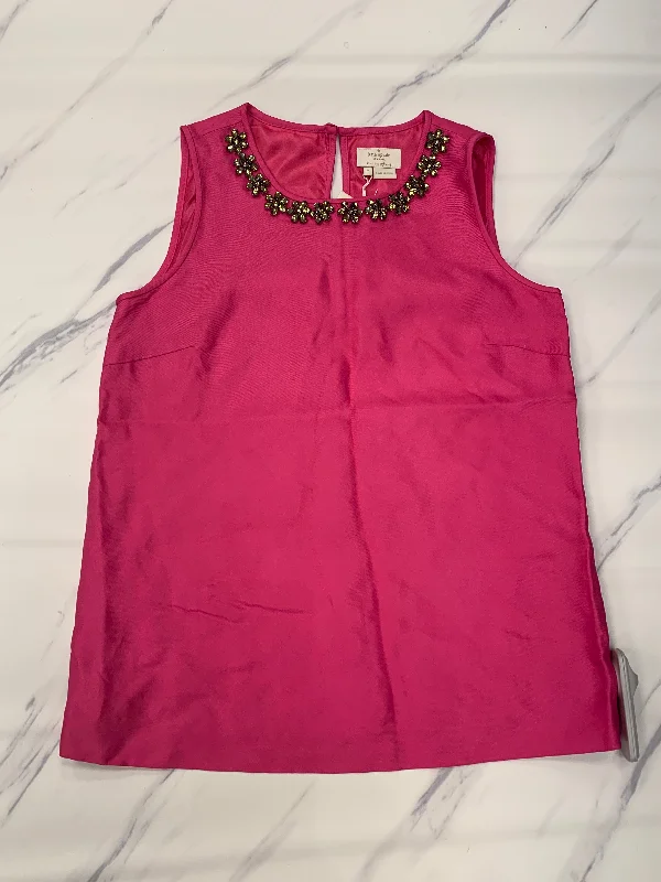 Top Sleeveless Designer By Kate Spade In Pink, Size: 0