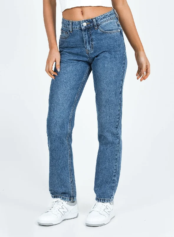 Marsher Slouch Jeans Mid Wash Denim