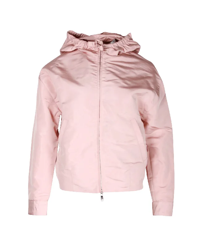 Prada Hooded Jacket in Pink Nylon