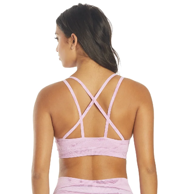 NUX Hand-Dye Levitate Yoga Sports Bra Purple Ripple