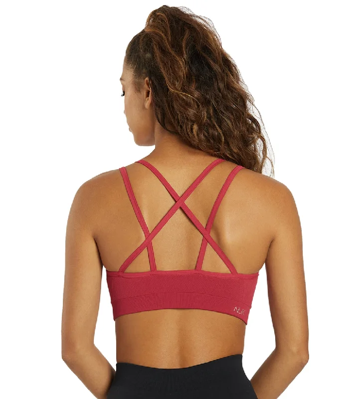 NUX Levitate Seamless Yoga Sports Bra Garnet