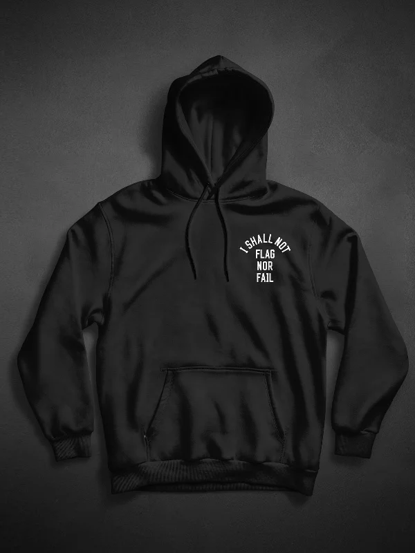 ANTHEM HOODIE- BLACK/WHITE