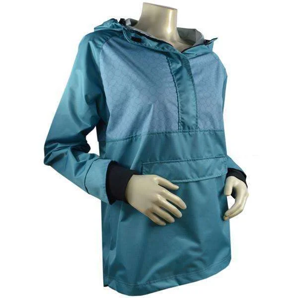 Falmouth Waterproof Reflective Women's Pullover Jacket in Ocean/Sea