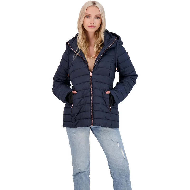 Jessica Simpson Women's Quilted Packable Lightweight Puffer Coat