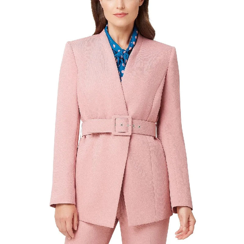 Tahari ASL Women's Belted Twill Jacket Pink Size 6