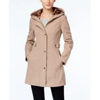 Via Spiga Hooded Walker Coat Camel Large