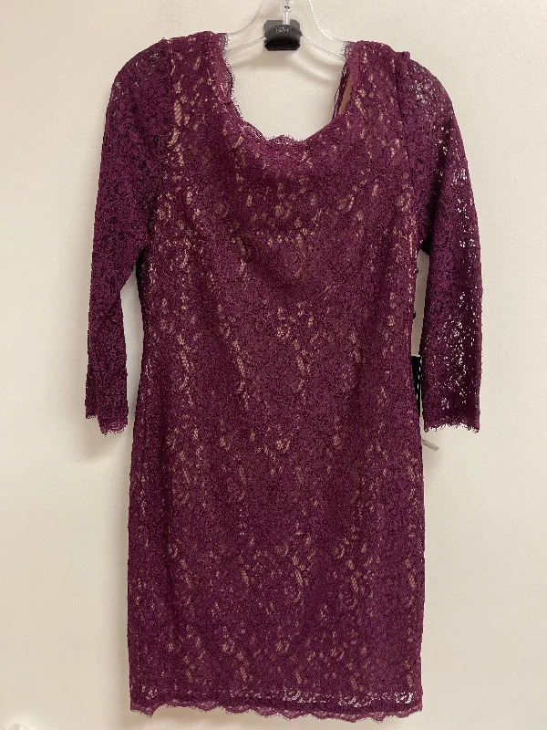 Dress Party Short By Adrianna Papell In Purple, Size: L