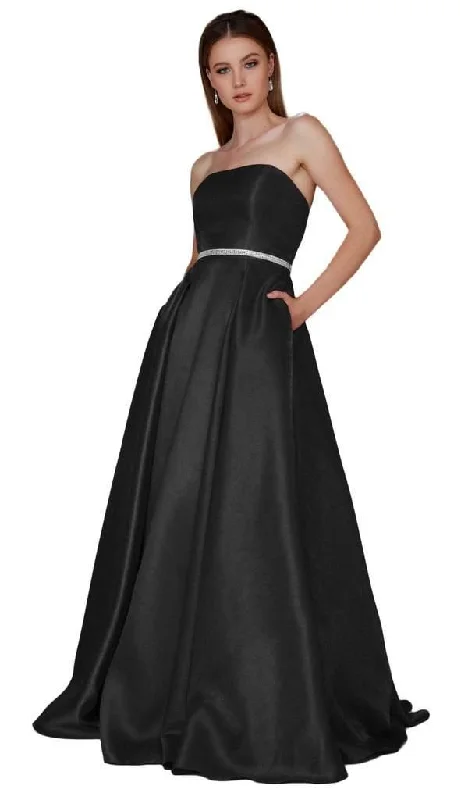 Long Formal Prom Dress Evening Gown with Pockets sal